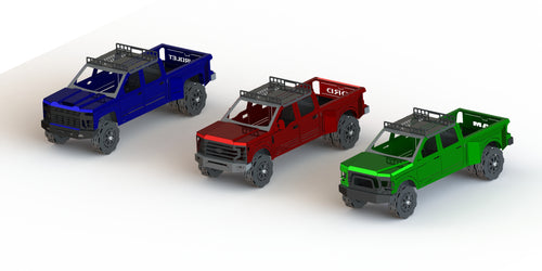 Big 4 Pick Up Trucks Fire Pit - Ram, Silverado, Super Duty, Sierra