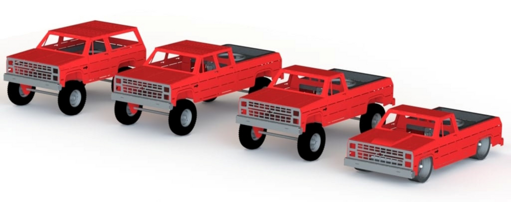 Square Body 3D Fire Pit