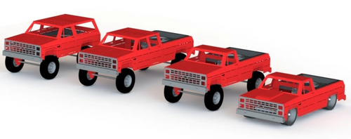 Square Body 3D Fire Pit