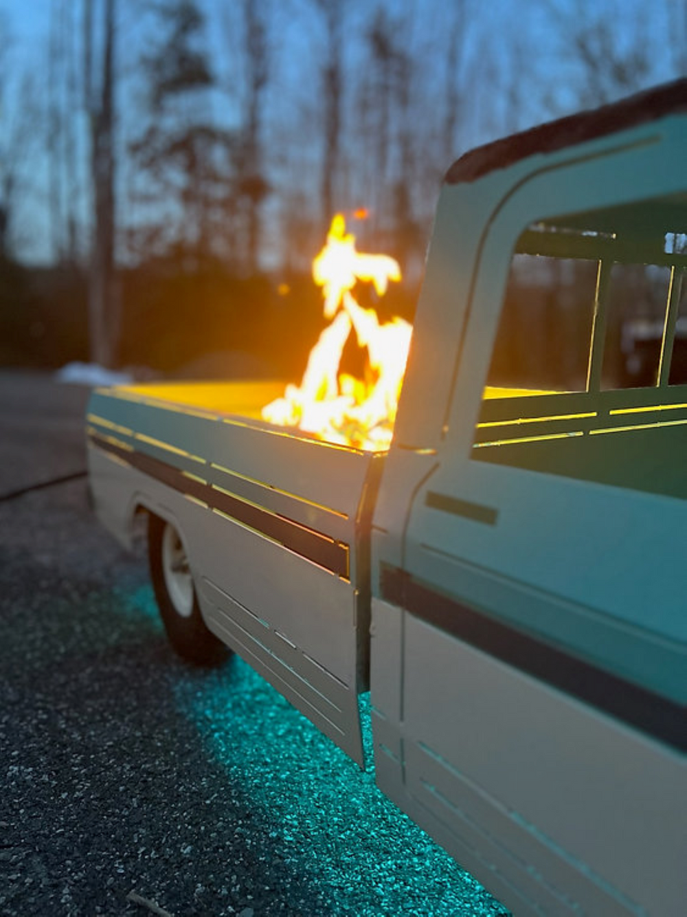 68-72 F100 Long Bed Propane Fire Pit